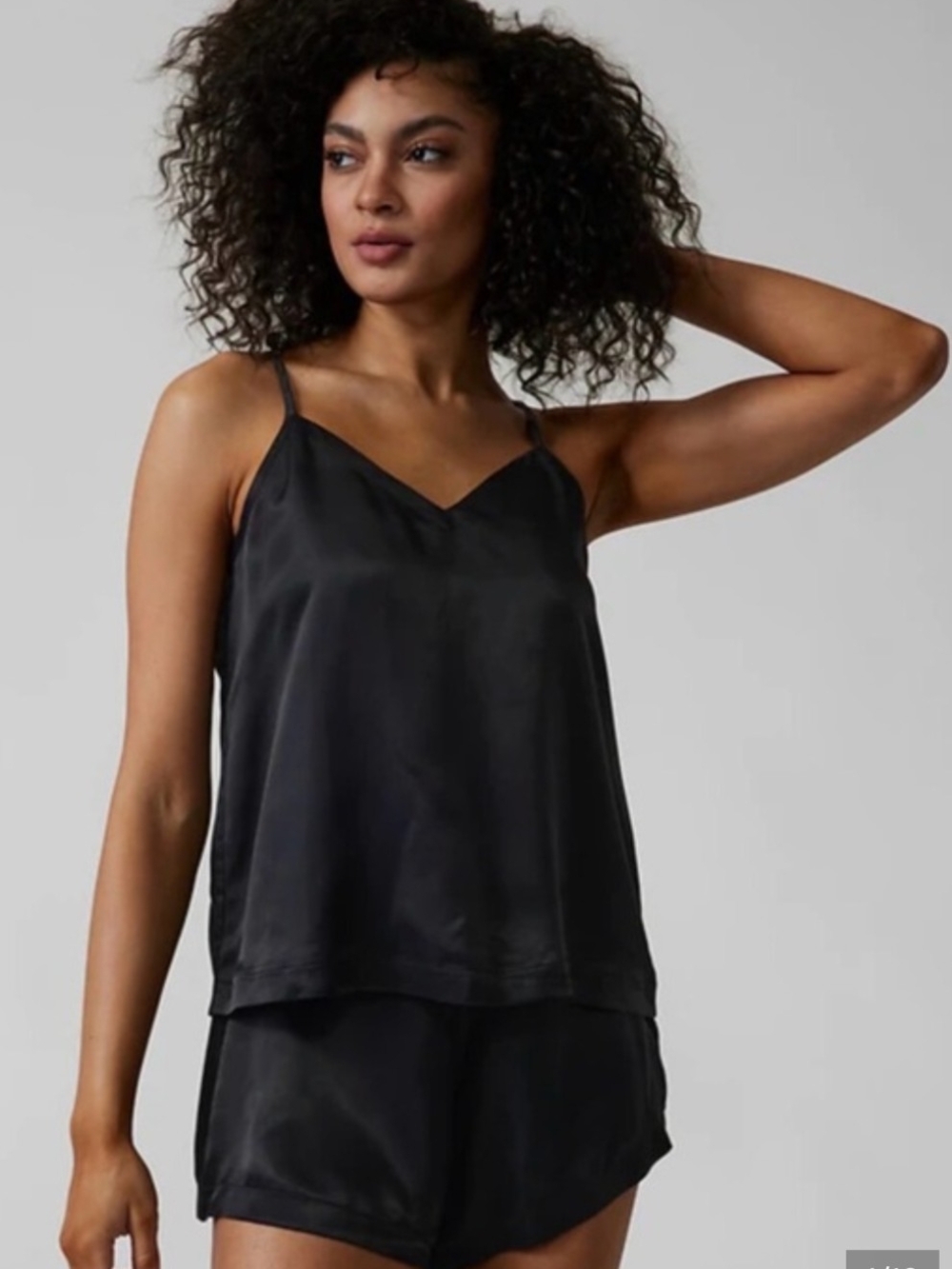 Athleta Black Calm Cool  Cami & Shorts Sleep Set